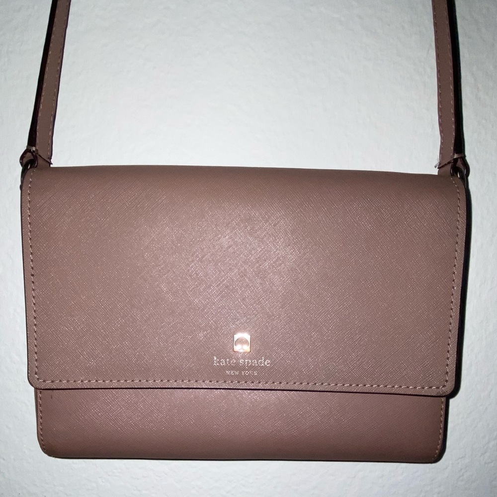 Nude shoulder purse